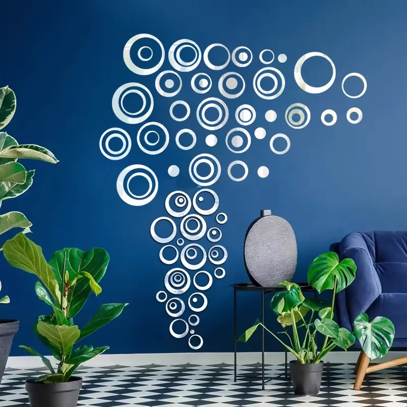 Silvery Circle mirror